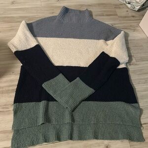 Blue striped sweater